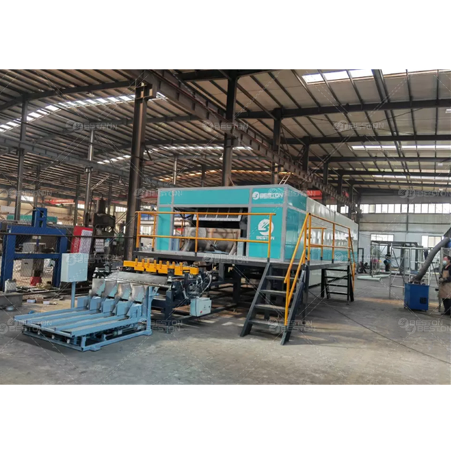 Beston Group 2500 ~ 3000 Pcs/h Paper Egg Tray Egg Carton Egg Plate Moulding Plant Pulp Molding Machine