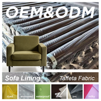 Komplett Schwarzer Lichtundurchlässiger Polyester-Taft Günstigster Sofa-Innenfutterstoff für Südamerika