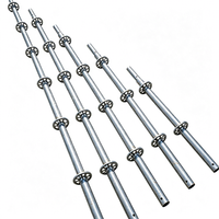Échafaudage Ringlock vertical Q345B résistant à la corrosion avec extension de hauteur et diagonale standard pour support de coffrage de pont