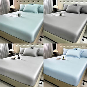 Respirável Ice Silk Colchão Protector Hypoallergenic Pele Sensível 360 ° Secure Wrap Deep Pocket Cover Impermeável Folha Equipada - Product Image 1