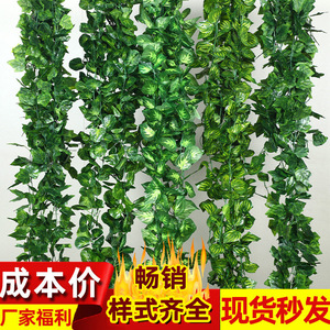Lianes artificielles Xinchengzhi en lierre, 100cm-200cm, feuilles vertes en soie pour décorations de mariage et de plafond à la maison - Product Image 5