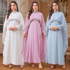 <span class=keywords><strong>Abito</strong></span> Abaya Modesto <span class=keywords><strong>con</strong></span> <span class=keywords><strong>Mantella</strong></span> di Strass, Due Pezzi, per Donne Musulmane, Vestito Lungo per Matrimoni e Feste - Product Image 1