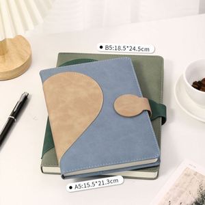 Stock Customized PU Leather Hardcover Business Notebook with Pen and Gift <b>Box</b> A5 Size 100 Sheets <b>Sewing</b> Binding Printed - Product Image 2