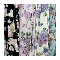 Tissu de soie italien super doux personnalisé 100D tissu polyester spandex extensible dans les 4 sens pour robe