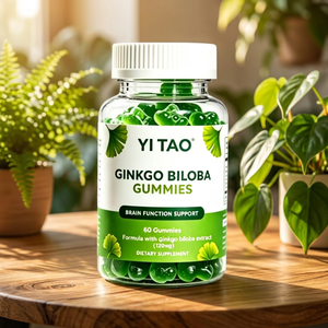 Gomitas de Ginkgo Biloba - Apoyo para la Función Cerebral, Memoria y Concentración, 60 Gomitas Veganas - Product Image 1