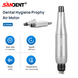 Pieza de mano para profilaxis dental 360 °   Cono de punta recta giratorio 4:1 con motor neumático de 4 orificios para pulido dental de alta velocidad - Product Image 4