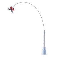 Baguette électrique pour chat, jouet interactif automatique pour chat avec ventouse, baguette papillon simulée rechargeable par USB