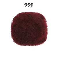 Capelli Umani Afro Kinky di Alta Qualità, Morbidi e Sottili, per Dreadlocks, Riparazione Locs, Extension e Intrecciatura