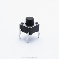 Interrupteur à bouton-poussoir momentané carré 6*6*6mm 0.25mm voyage 50mA 12V DC 1NO1NC électronique pour usage domestique