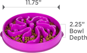 OKKPETS Cachorro Colorido Alimentador Lento Tigela Venda Quente Osso Em Forma De Plástico Gato <span class=keywords><strong>Pet</strong></span> Alimentador Lento Cachorro Tigela - Product Image 3