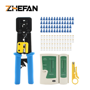 ZHEFAN professionale Lan <span class=keywords><strong>Kit</strong></span> di installazione di cablaggio di rete Set Rj45 tipo cavo crimpatura <span class=keywords><strong>Kit</strong></span> di strumenti passa attraverso lo strumento di crimpatura - Product Image 2