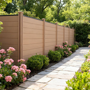 Pannelli per Recinzione da Giardino in WPC Intagliati per Privacy, in Composito Legno-Plastica, per Esterni con Palo in Alluminio - Ingrosso Fabbrica - Product Image 6