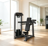 Machine de presse à épaules commerciale de haute qualité, système à charges par broches, construction en acier, 70 kg, pour entraînement des bras et musculation