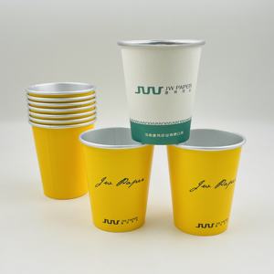 Vaso de Papel de Aluminio para Café con Logotipo Personalizado, Vaso de Papel Biodegradable Desechable para Bebidas Calientes y Frías, Té - Product Image 4
