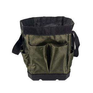 Xinzhi Penggong Garden Tool Storage Bucket Bag Reinforced Plastic Oxford Cloth Portable Durable Multi-Purpose Bucket For - Product Image 1