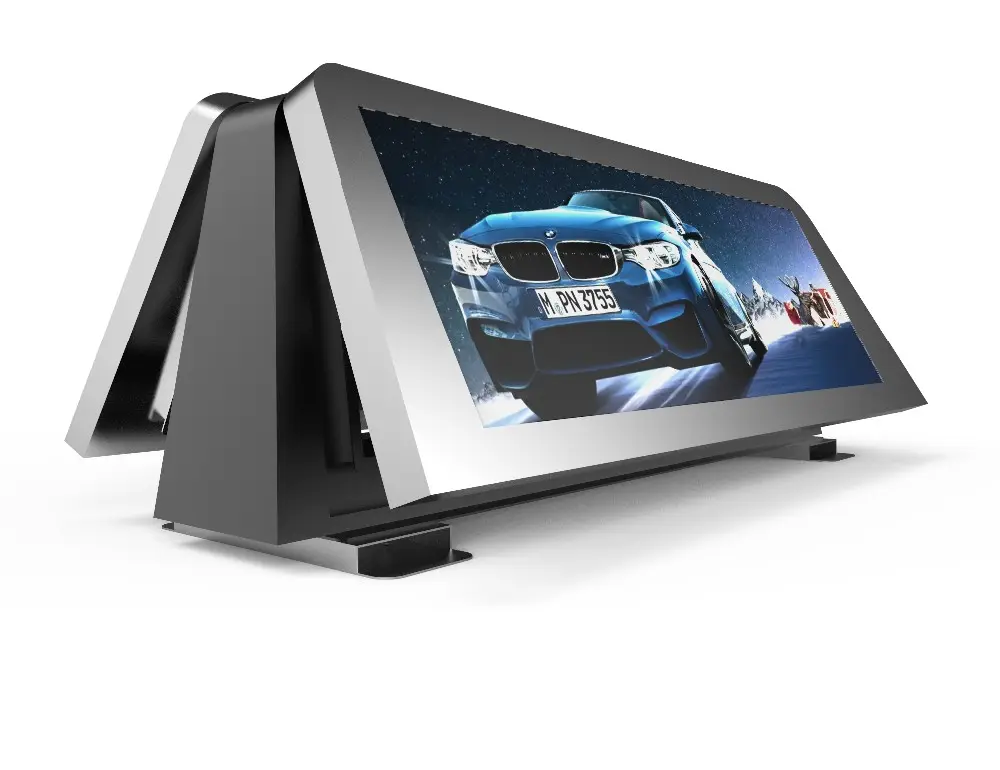 4g Wifi,Usb Double Side Fullcolor Advertising Led Sign Taxi Top Led Display Waterproof screen
