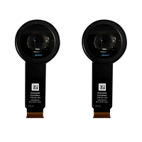Binokular tertambah FOV, 90 derajat mikrotech Mipi modul optik panekuk tipe-c dengan tampilan OLED untuk kacamata AR HUD