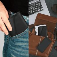 Sac de protection anti-ondes pour téléphone portable multi-marques en nylon et pochette anti-RFID avec étui pour cartes de crédit