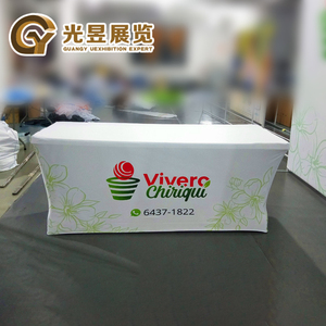 High Quality Tablecloth Booth <strong>Polyester</strong> <strong>Table</strong> <strong>Throw</strong> Cover Cloth 6ft Fitted Advertising Tablecloth Modern Trade Show <strong>Table</strong> Cover - Product Image 2