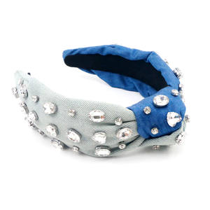 Bandeau de fête à paillettes inspiré des créateurs de mode de rêve Bandeau de luxe à paillettes en diamant strass - Product Image 1