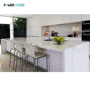Lastra di quarzo di <span class=keywords><strong>pietra</strong></span> di potenza Calacatta Marmo prezzo lastra di <span class=keywords><strong>pietra</strong></span> <span class=keywords><strong>ollare</strong></span> piani cucina pavimento Marmo piastrelle di ceramica lusso GEMA5001-3 - Product Image 4