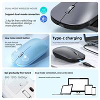 Souris optique sans fil ultra-mince M280 double mode Bluetooth et USB avec LED, nouvelle, pour bureau, tablette et ordinateur portable