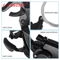 Leviers de dérailleur intégrés LTWOO Alloy Blueprint A2/A3/A5 21/24/27 vitesses, configuration monobloc, combinaison frein-dérailleur 3x7