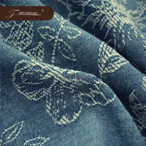 Widely Soft Heavy Polyester Cotton Embroidery Jacquard Curtain Fabric Price Per Meter