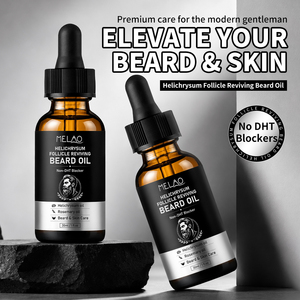Huile Essentielle de Barbier à base d'Herbe de Helichryse pour Hommes – Hydratant Non Collant pour une Barbe Dynamique et Brillante – Huile à Barbe - Product Image 2