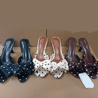 Nouvelles sandales à talons hauts pour femmes 2026, avec nœud papillon, style mode, pour banquet et travail, bout rond