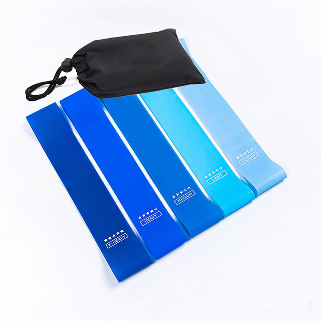 Wholesale 5 Levels TPE Resistance Loop Bands Set Elastic Mini Bands for Home Gym Glute Leg Strength Training