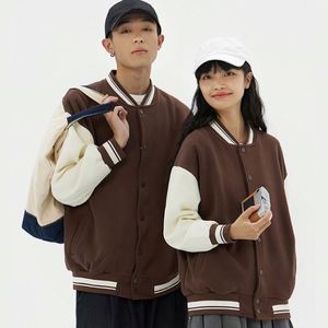 Blouson Bomber Personnalisé avec Logo, Camouflage Printanier, Couleurs Contrastées Vintage, Imperméable et Coupe-Vent pour l'École et l'Université - Product Image 1