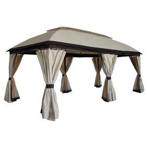 Rome Post Gazebo Carpa <span class=keywords><strong>de</strong></span> jardín <span class=keywords><strong>de</strong></span> gran tamaño con malla y cortina Tubo <span class=keywords><strong>de</strong></span> acero para exteriores Marco <span class=keywords><strong>de</strong></span> aluminio Ocasión <span class=keywords><strong>DE</strong></span> BODA Arco Pérgola - Product Image 3
