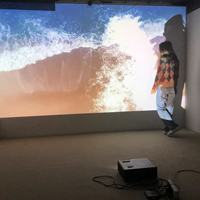 Système de projection interactif de réalité augmentée (RA) pour mur/sol, expérience immersive, projection en intérieur, couloir