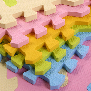 Gạch Nhà Máy Nhà Sản Xuất 30Cm Không Độc Hại Sức Khỏe Đầy Màu Sắc Eva <span class=keywords><strong>Foam</strong></span> Puzzle Mats Playmet Lớn Bé Kids Chơi Puzzle Bò Mat - Product Image 4