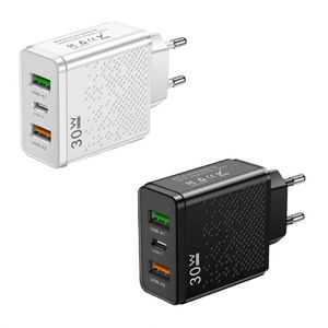 3 Usb Port Wall Charger <b>Adapter</b> 30W USB Type C Fast Charging EU US <b>Plug</b> - Product Image 1