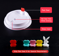 Couvercles de tasses à café jetables en silicone 90mm réutilisables de qualité alimentaire OEM personnalisé en usine Bouchon de bouchon réutilisable en plastique PP injecté