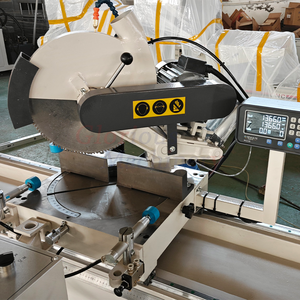 เครื่องตัดมุมพีวีซีสำหรับทำหน้าต่าง เครื่องเลื่อยตัดสองหัวสำหรับโปรไฟล์ยูพีวีซี เลื่อยตัดสองหัว ผลผลิตสูง 2.2 กิโลวัตต์ - Product Image 3