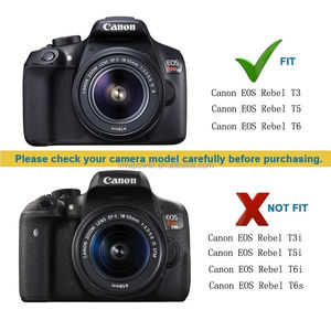 Para <span class=keywords><strong>Canon</strong></span> EOS Rebel T3T5T6T7 T100 Kiss X50 Kiss X70 EOS 1100D1200D <span class=keywords><strong>2000D</strong></span> Batería ficticia y kits de adaptador de corriente CA Cámara - Product Image 5