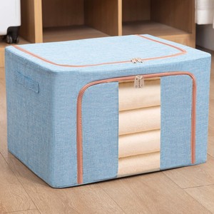 Caja organizadora de ropa rectangular plegable con cremallera para guardar en el armario y para mudanzas - Product Image 4