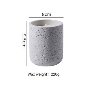 Tarro de vela perfumada de cerámica personalizada AIKUN con vela de aromaterapia de cera de soja Natural para decoración del hogar y regalo proveedor al por mayor - Product Image 5