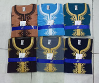 Vêtements islamiques Jubba Thobe en gros de l'usine CCY, robes brodées à manches courtes, longues robes musulmanes arabes, kaftan marocain pour hommes