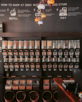 Conteneur de présentation en plastique écologique pour aliments en vrac, bonbons, noix, céréales et grains de café