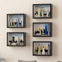 Set de Bloques de Construcción de Plástico ABS sin BPA, Escala 1:8, Diseño 3D del Horizonte de Nueva York y Londres, Modelo de Arquitectura para Armar, Juguete de Construcción
