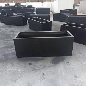 BRICE <span class=keywords><strong>rectangulaire</strong></span> intérieur extérieur jardinière poterie grande Fiber argile jardin boîte à fleurs pour paysage pépinière pots de plantation - Product Image 2