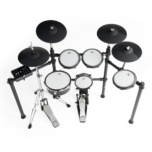 Kit de <span class=keywords><strong>Batterie</strong></span> Électronique PDX550 à 5 Pads pour Studio à Domicile et Entraînement, avec Peaux Maillées, Module Sonore et Système de Rack – Silicone, pour Fonction Musicale - Product Image 2