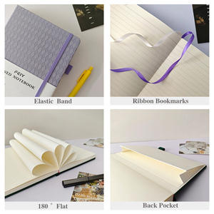 Taccuino A5 Nero Personalizzabile 2026 con Logo Personalizzato, Quaderno a Righe con Copertina Rigida in Pelle, Diario con Stampa Personalizzata - Product Image 6