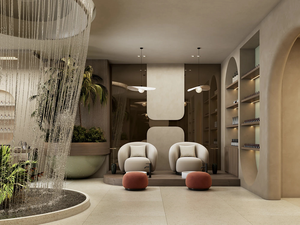 Luxury Stone Finish Aesthetic Clinic Full Store Setup and Custom Design Service - Product Image 4