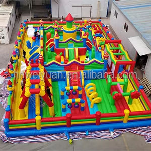 Tobogán Inflable Comercial para Exteriores Henan Weiyuan, Tobogán Inflable Seco con Obstáculos en Venta - Product Image 1