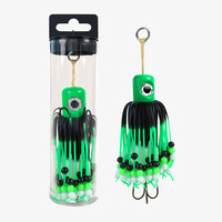 WildTrek 100g 150g 180g Shad Jig Köder mit Gummischwanz, Tintenfisch-Zander-Seebarsch-Dreifachhaken, Salzwasser-Angelköder für Meer, Boot und Felsen